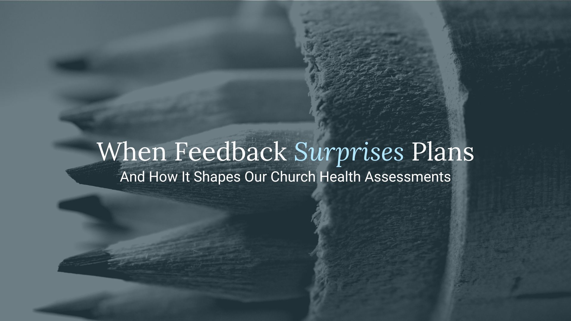 Blog 1 Blog Post When Feedback Surprises Plans